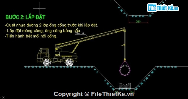 cống tròn,thi công cống,Bản vẽ thi công,Bản vẽ cống hộp,Bản vẽ cống tròn,bản vẽ biện pháp thi công